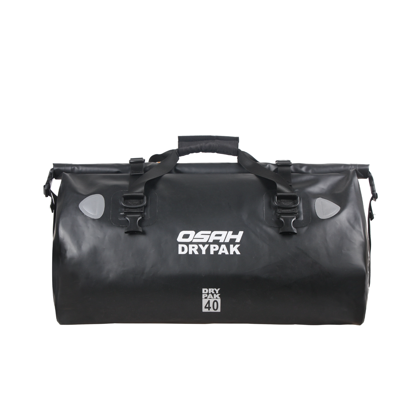 OSAH DRIFT RACKLESS PANNIER BAGS 48L + 40L DRIFT DUFFEL BAG BLACK BUNDLE