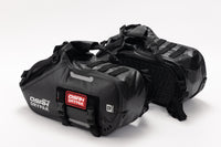 OSAH DRIFT RACKLESS PANNIER BAGS 24L + 25L DRIFT DUFFEL BAG BLACK BUNDLE