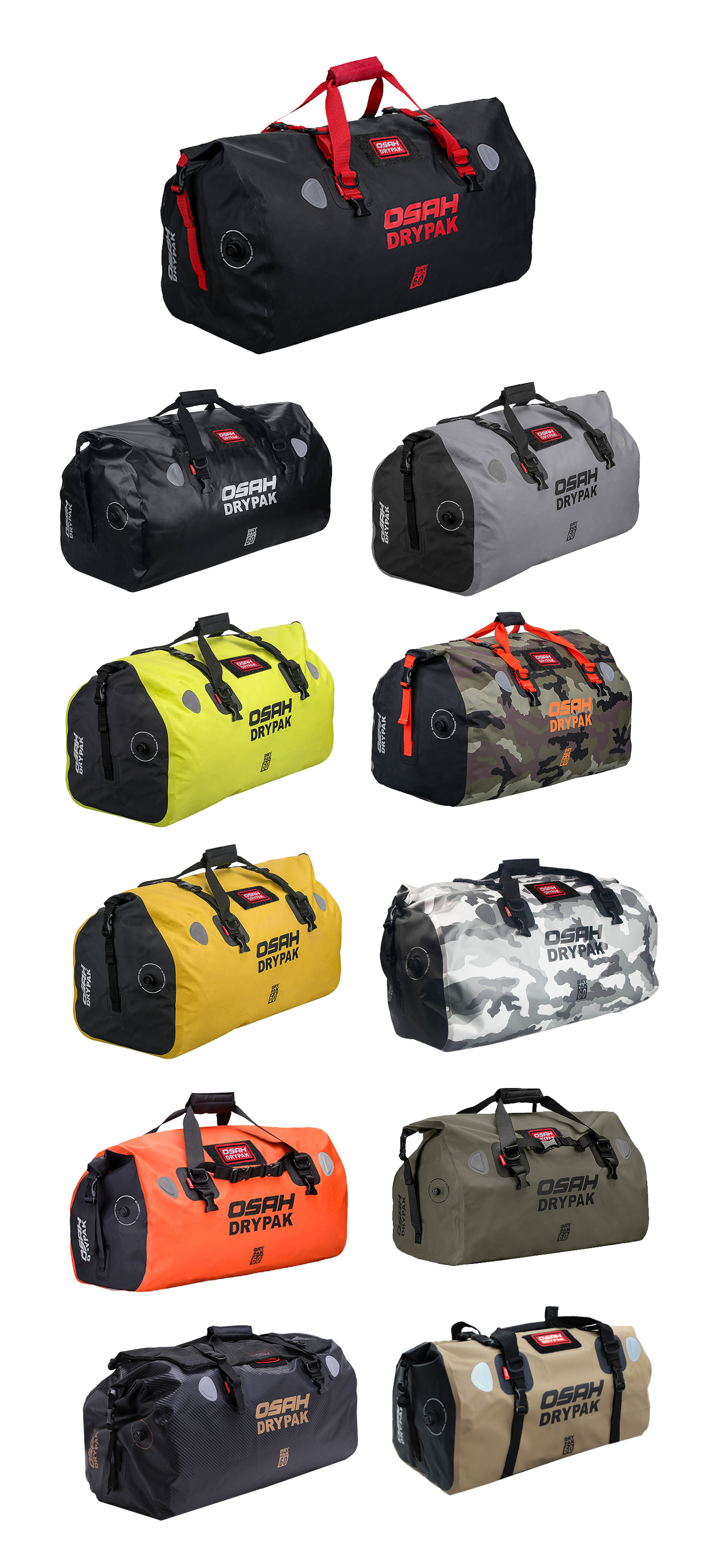 OSAH 60L DRIFT DUFFEL BAG GREY