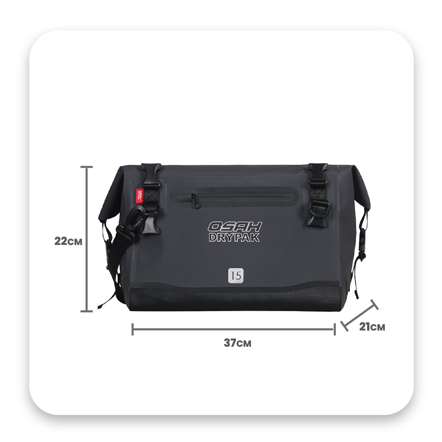 OSAH 15L MESSENGER BAG GREY