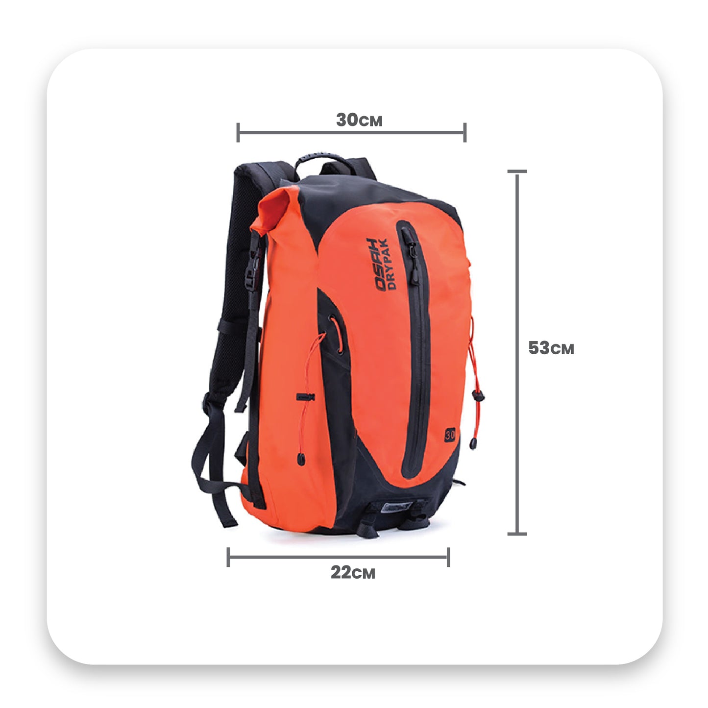 OSAH 30L WEEKENDER BACKPACK ORANGE