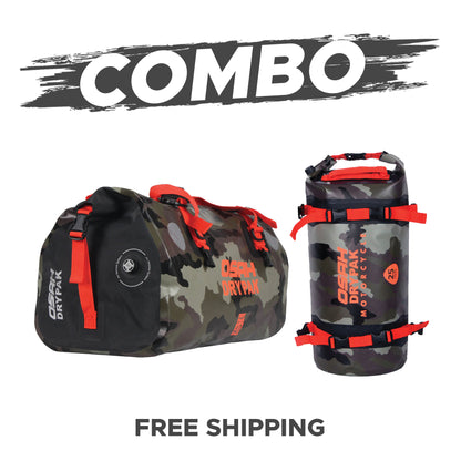 UNIVERSAL COMBO OSAH 40L CAMO DUFFEL PLUS 25 LITRE TAILPACK