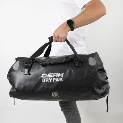 UNIVERSAL COMBO OSAH 40L BLACK DRIFT DUFFEL PLUS 25 LITRE TRIPPLE BLACK TAILPACK