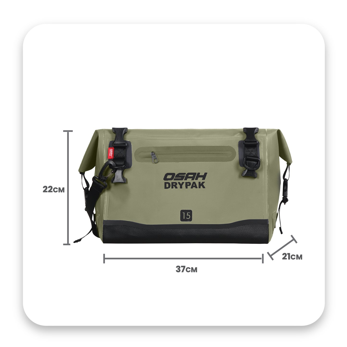 OSAH 15L MESSENGER BAG COMBAT GREEN