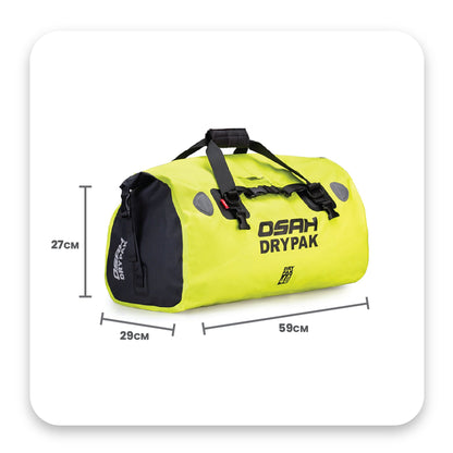 UNIVERSAL COMBO OSAH 40L HI VIS GREEN DUFFEL PLUS 25 LITRE TAILPACK