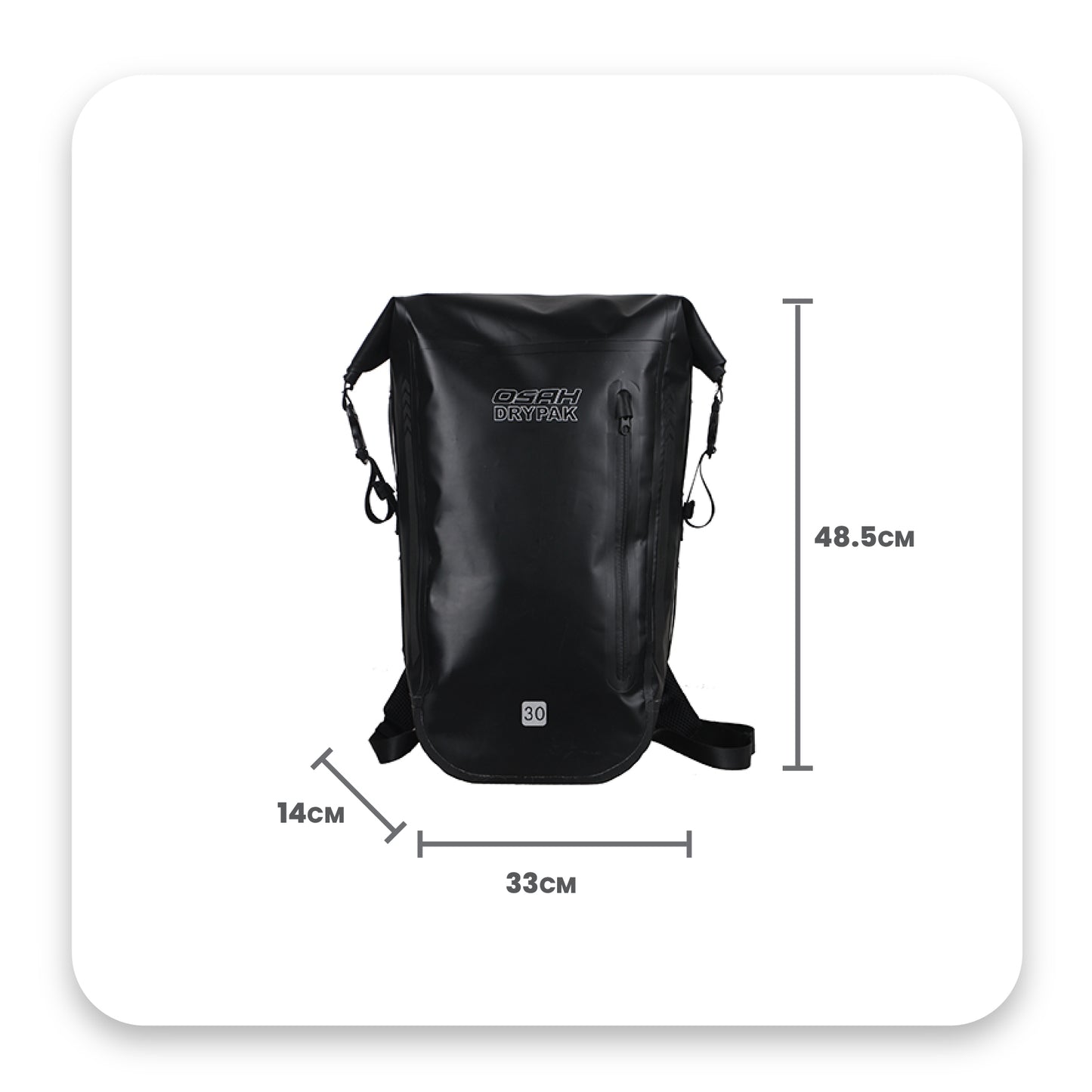 OSAH 30L NOVA BACKPACK BLACK