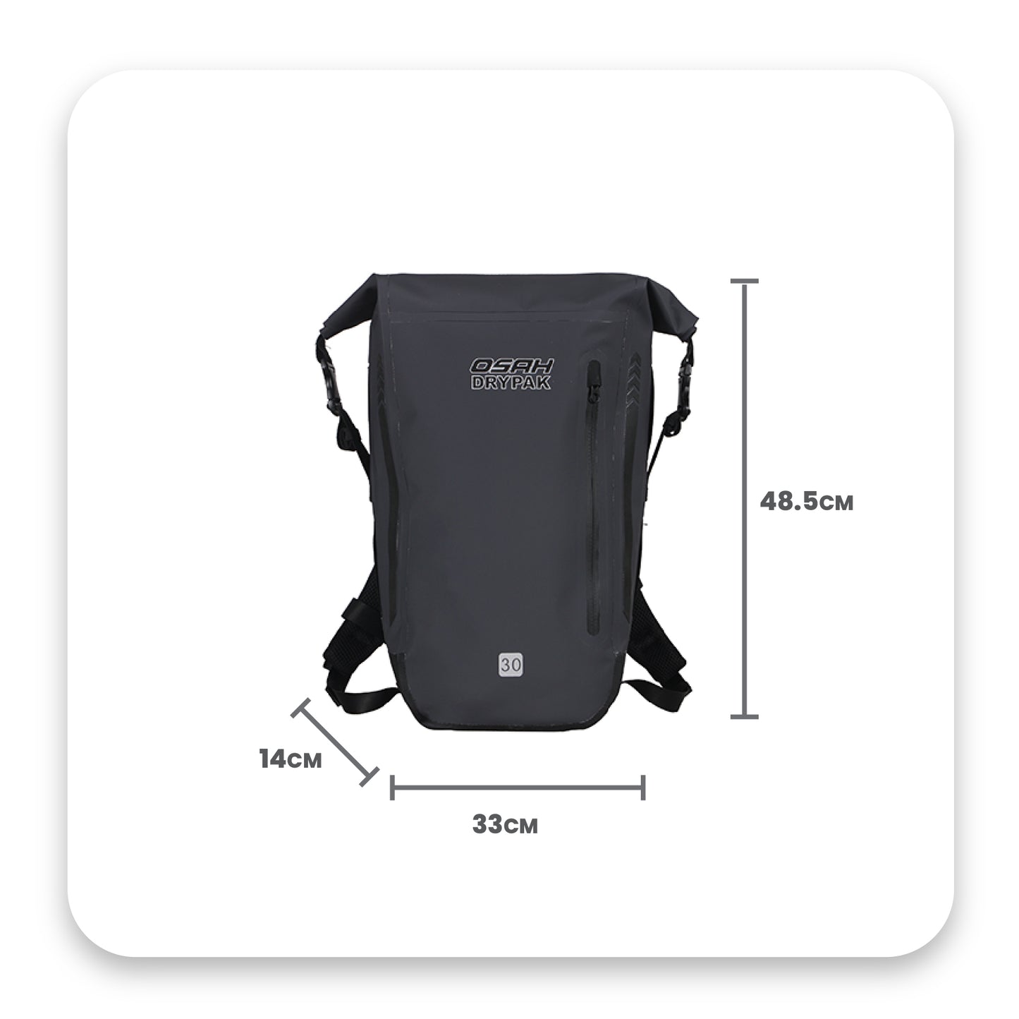OSAH 30L NOVA BACKPACK GREY